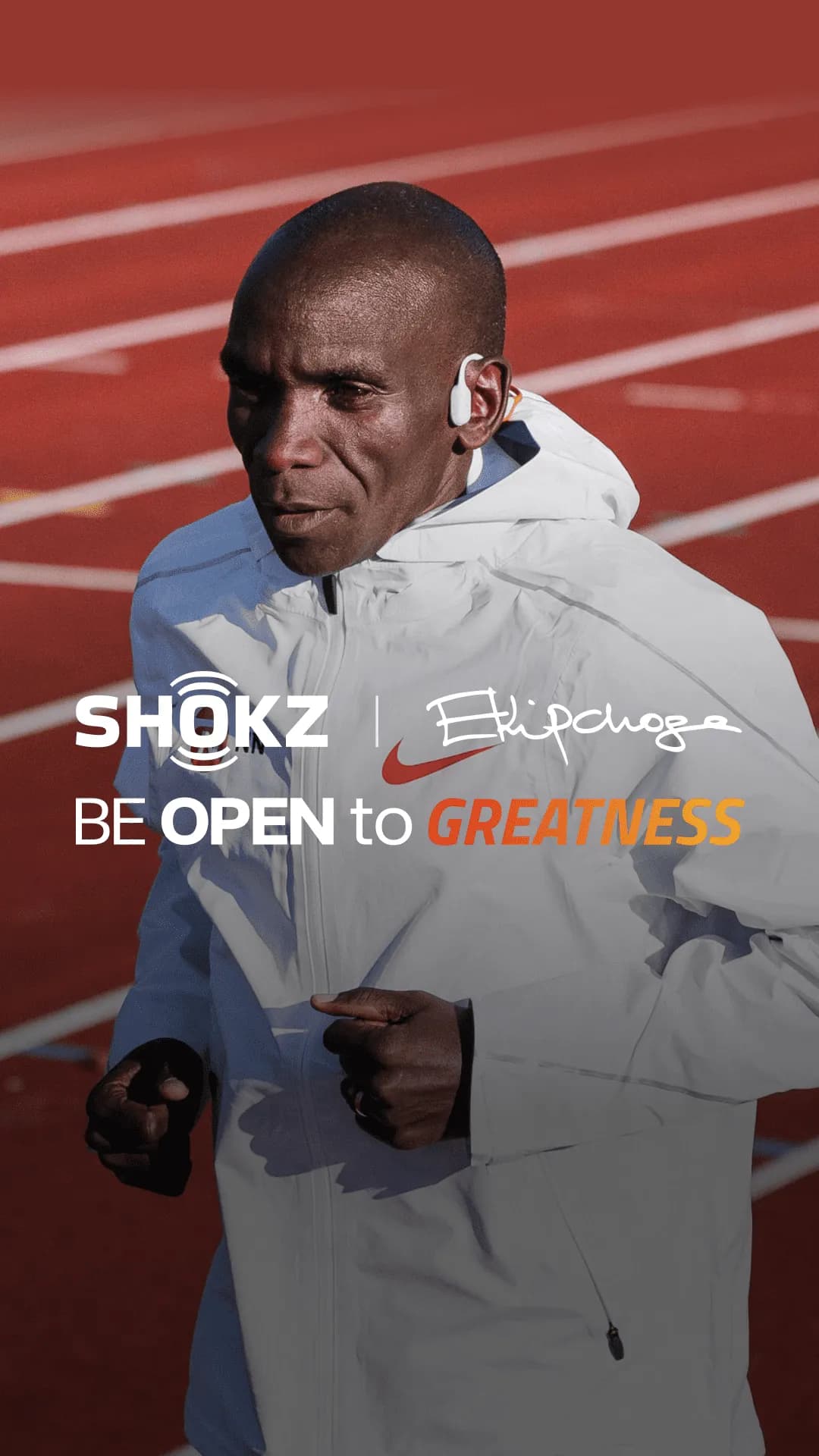 Eliud Kipchoge - Shokz brand ambassador